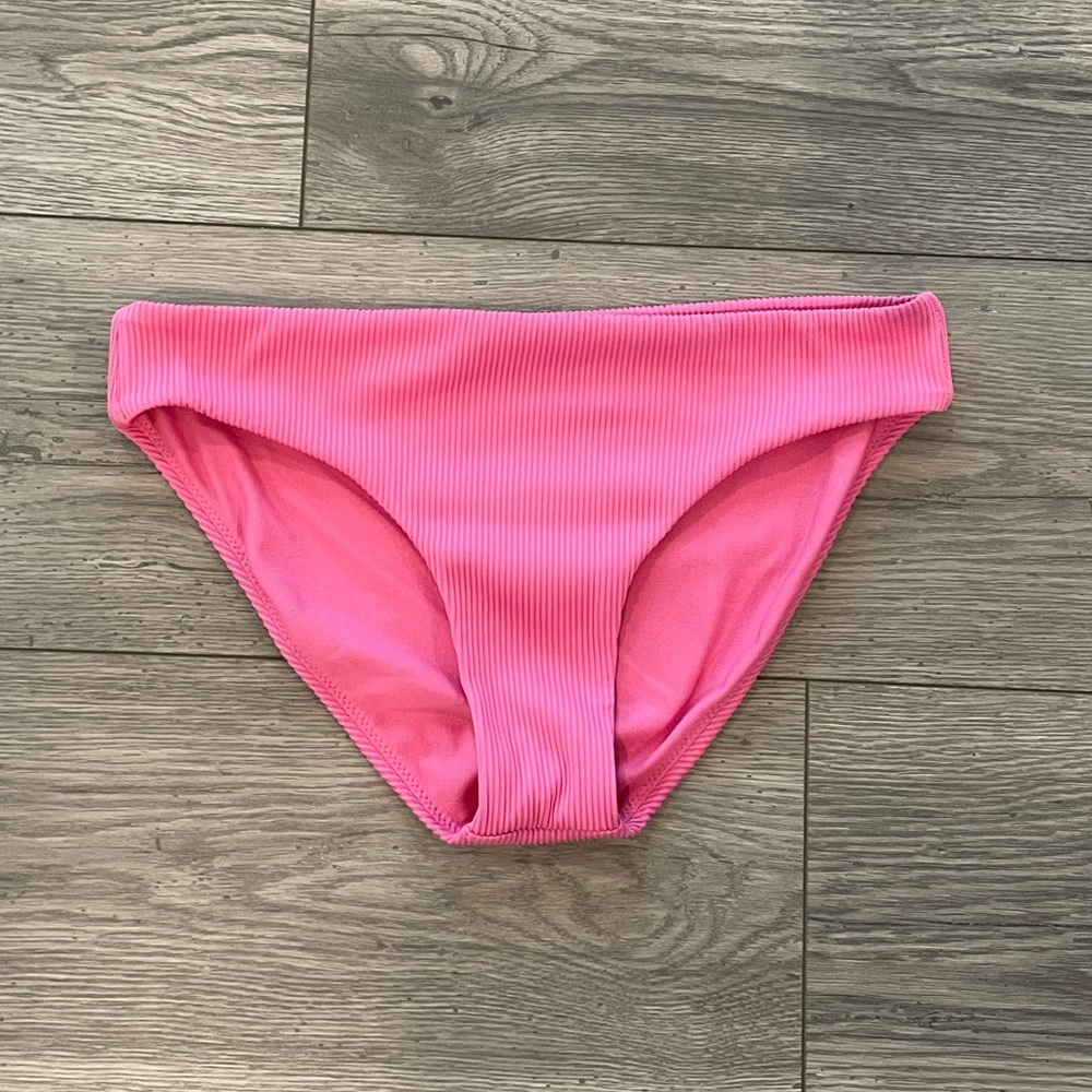Roxy Love The Comber Hipster Bikini Bottom Size Medium Color Pink Guava